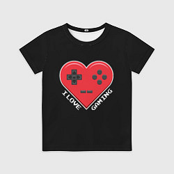 Детская футболка I Love Gaming