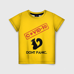 Детская футболка Dont Panic covid-19