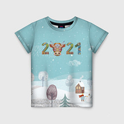 Детская футболка Год быка 2021