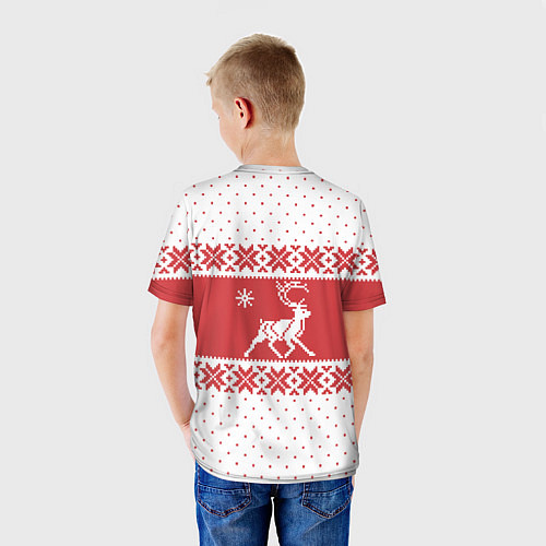 Детская футболка Северный Олень / 3D-принт – фото 4