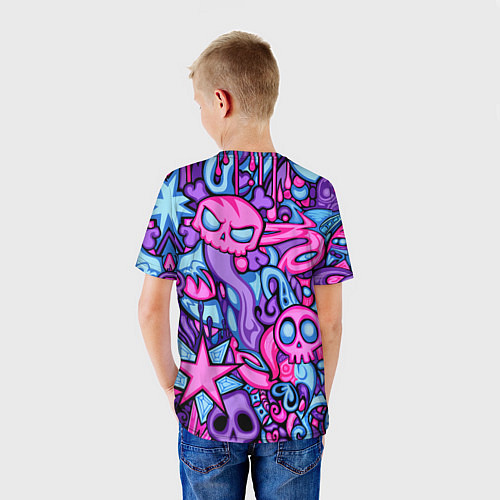 Детская футболка Граффити монстры / 3D-принт – фото 4