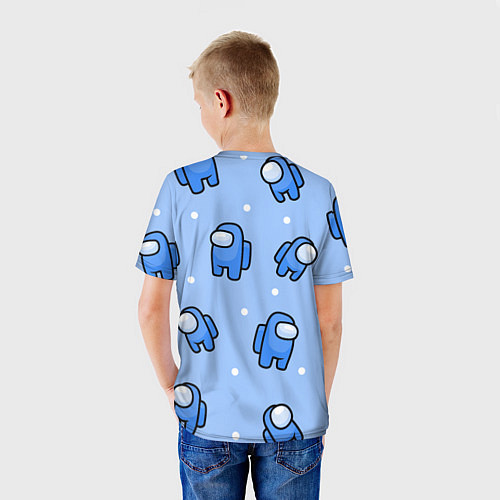 Детская футболка Among Us - Синий цвет / 3D-принт – фото 4