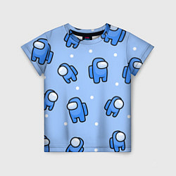 Детская футболка Among Us - Синий цвет
