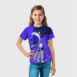 Футболка детская Космонавт, цвет: 3D-принт — фото 2