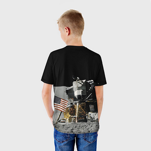 Детская футболка Высадка На Луну / 3D-принт – фото 4
