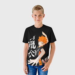Футболка детская ВОЛЕЙБОЛ!! HAIKYUU!!, цвет: 3D-принт — фото 2