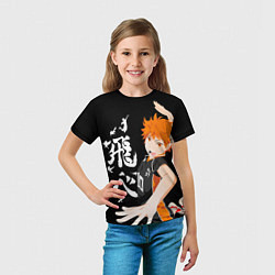 Футболка детская ВОЛЕЙБОЛ!! HAIKYUU!!, цвет: 3D-принт — фото 2