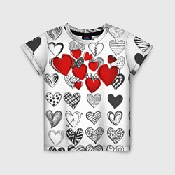 Детская футболка Сердца