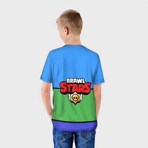 Детская футболка Бравл старс Леон / 3D-принт – фото 4