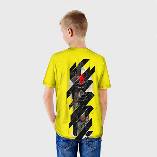 Детская футболка Киберпанк 2077 Киану на спине / 3D-принт – фото 4