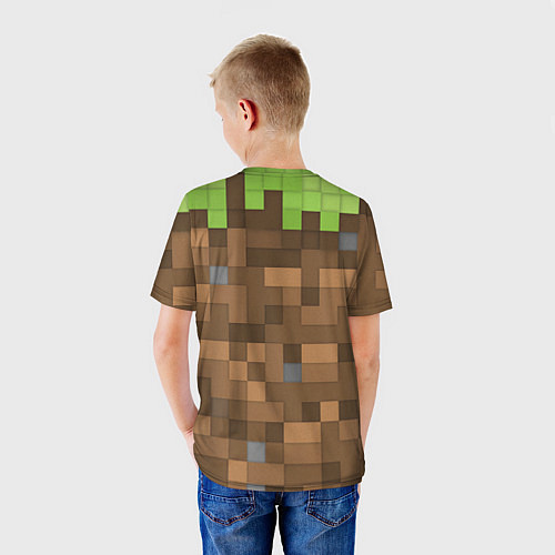 Детская футболка Minecraft камуфляж / 3D-принт – фото 4