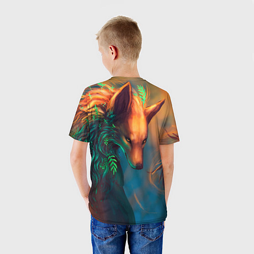 Детская футболка Волшебная лиса / 3D-принт – фото 4