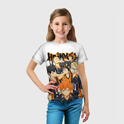 Футболка детская ВОЛЕЙБОЛ!! HAIKYUU!!, цвет: 3D-принт — фото 2