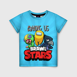 Детская футболка Among Us and Brawl Stars