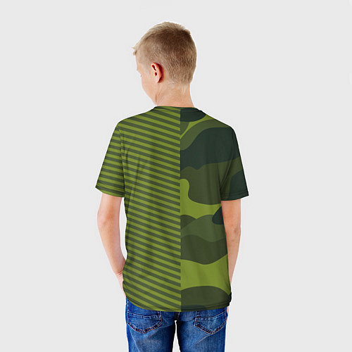 Детская футболка Милитари со звездой / 3D-принт – фото 4