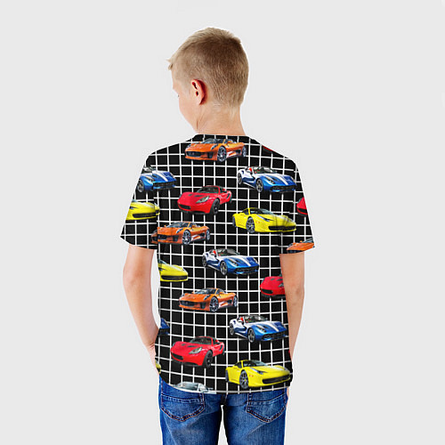 Детская футболка Гоночные тачки / 3D-принт – фото 4