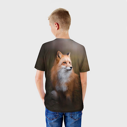 Детская футболка Лиса-охотница / 3D-принт – фото 4