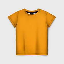 Детская футболка Цвет Шафран без рисунка