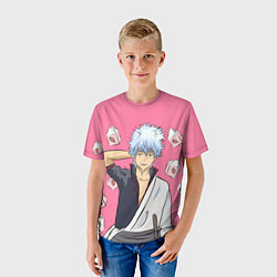 Футболка детская Gintama Гинтама, цвет: 3D-принт — фото 2