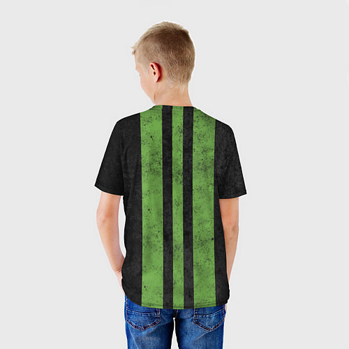 Детская футболка Skoda Green Logo Z / 3D-принт – фото 4