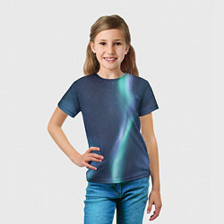 Футболка детская Северное Сияние, цвет: 3D-принт — фото 2