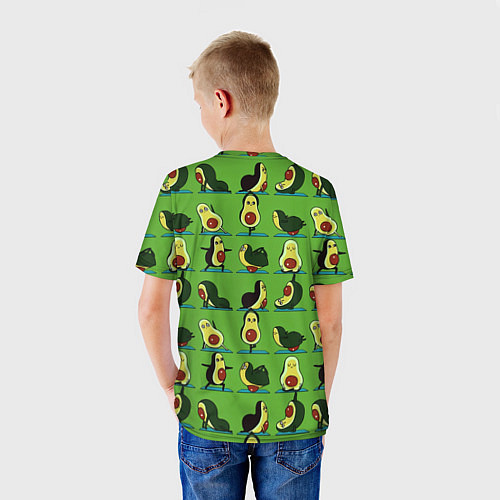 Детская футболка Авокадо Зарядка / 3D-принт – фото 4