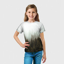 Футболка детская Деревья, цвет: 3D-принт — фото 2