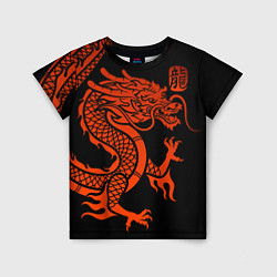 Детская футболка RED CHINA DRAGON