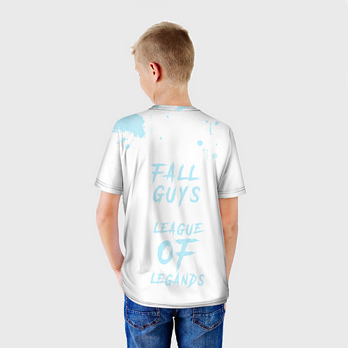 Детская футболка Fall guys x league of legands / 3D-принт – фото 4