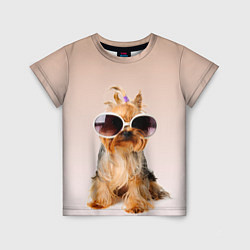 Детская футболка Собака в очках