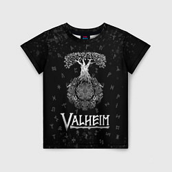 Детская футболка Valheim Руны Иггдрасиль