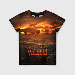 Детская футболка Valheim Корабли