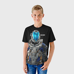 Футболка детская Масс эффект, цвет: 3D-принт — фото 2