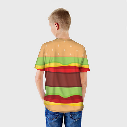 Детская футболка Бургер / 3D-принт – фото 4