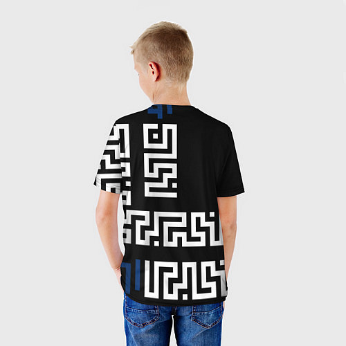 Детская футболка Геометрический Минимализм / 3D-принт – фото 4