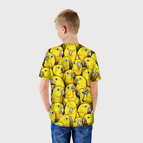 Детская футболка Попугаи / 3D-принт – фото 4