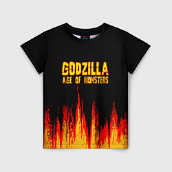 Детская футболка Годзилла