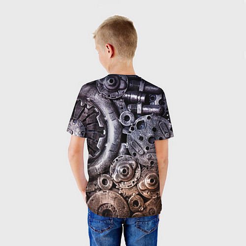 Детская футболка СТИМПАНК МЕТАЛ / 3D-принт – фото 4