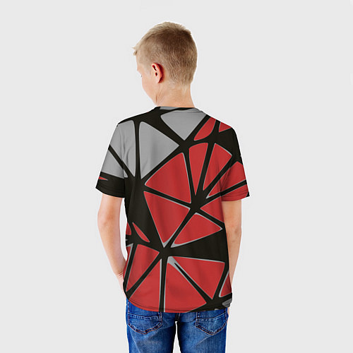 Детская футболка Треугольники / 3D-принт – фото 4