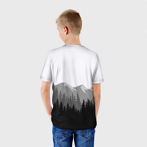 Детская футболка SIREN HEAD DARK FOREST / 3D-принт – фото 4