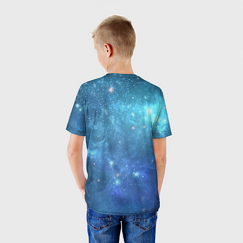 Детская футболка Кот Космос / 3D-принт – фото 4