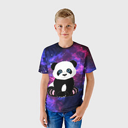 Футболка детская Space Panda, цвет: 3D-принт — фото 2