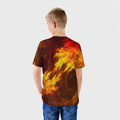 Детская футболка Огненный Лис / 3D-принт – фото 4