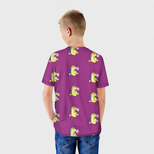 Детская футболка Фиолетовые пони / 3D-принт – фото 4
