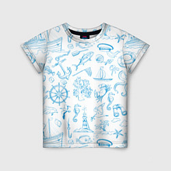 Детская футболка Морская тема