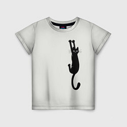 Детская футболка Испуганный кот