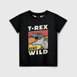 Футболка детская T-rex Wild, цвет: 3D-принт