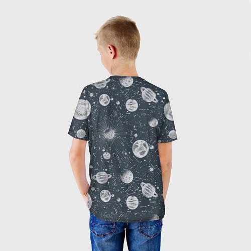 Детская футболка Звезды, планеты и созвездия / 3D-принт – фото 4