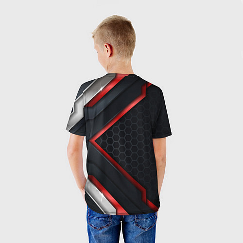 Детская футболка Luxury Black 3D СОТЫ / 3D-принт – фото 4