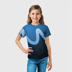 Футболка детская WAVE, цвет: 3D-принт — фото 2